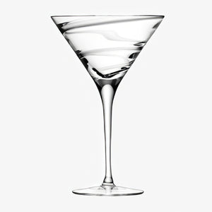 cocktail glass 350ml clear spiral gift boxed in pairs