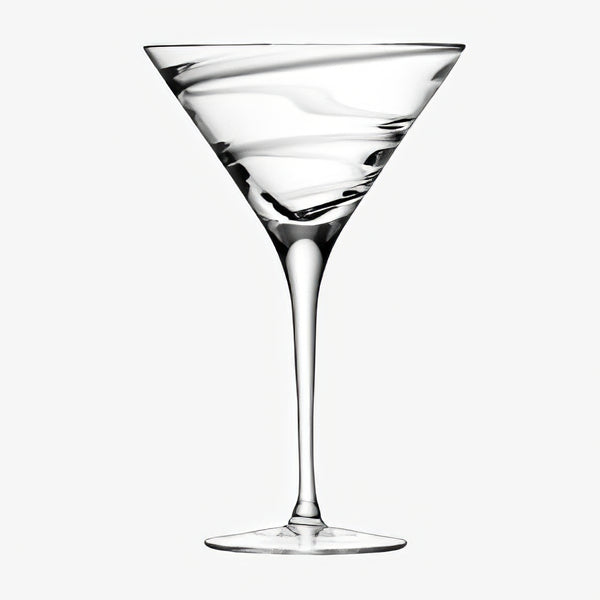 cocktail glass 350ml clear spiral gift boxed in pairs