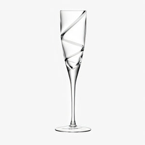 Malika Grand Champagne Clear Spiral Set of Two