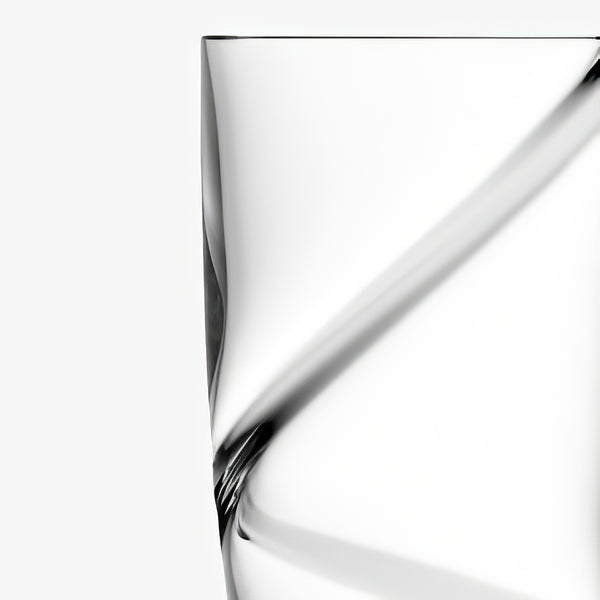 Malika Grand Champagne Clear Spiral, Set of 2